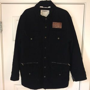 Chore coat barn Rocawear Denim Company black cotton fall winter coat jacket